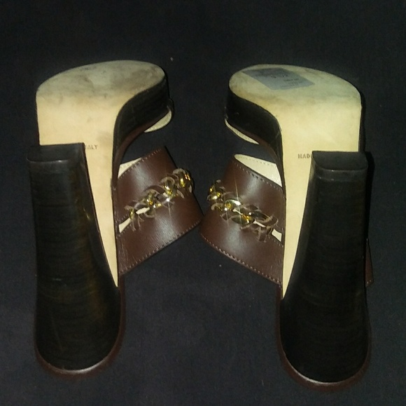 Michael Kors Chain Memories! Chocolate Chic Mules! - Picture 6 of 8
